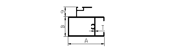 Aluminium extruded 18 mm interlock sliding window