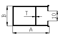 Aluminum extruded sliding window 20 mm A section