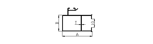 Aluminium extruded 20 mm interlock sliding window