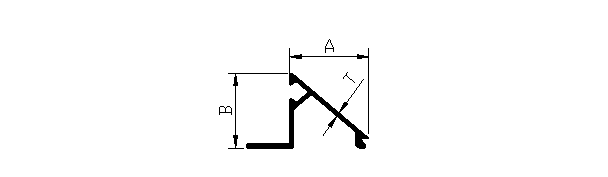 Aluminium extruded 34 series Clip