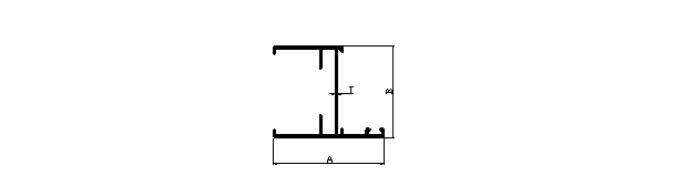 Aluminium extruded 34 series Outer Section