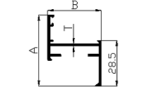 Aluminum extruded openable window 34 mm shutter frame