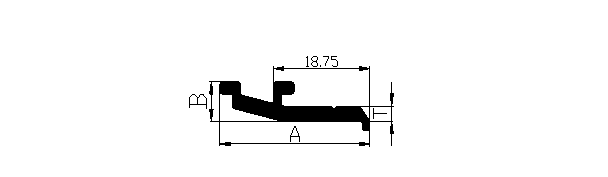 Aluminium extruded curtain wall