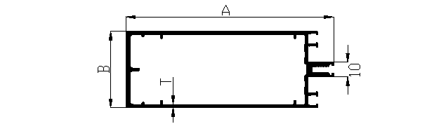 Aluminium extruded curtain wall