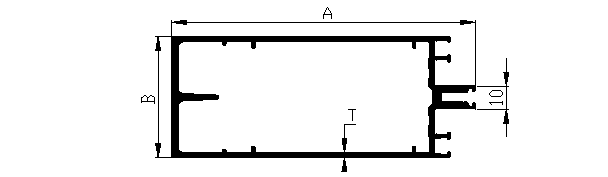 Aluminium extruded curtain wall