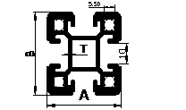 Aluminum extruded Display Section