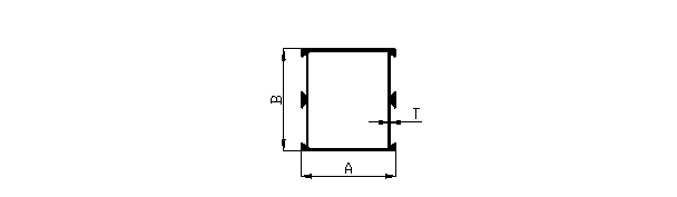 Aluminum extruded door middle double