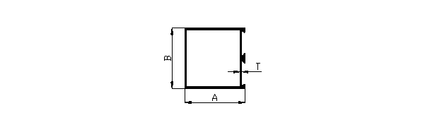 Aluminum extruded door middle single