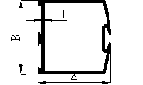 Aluminium extruded door vertical