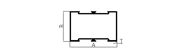 Aluminum extruded door double partition