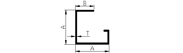 Aluminium extruded G Channel