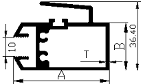 Aluminum extruded sliding door Interlock