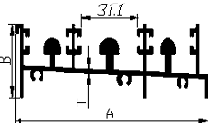 Aluminum extruded sliding door three track bottom