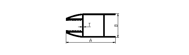 Aluminum extruded twin style door