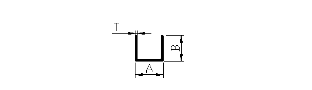 Aluminium extruded U Channel