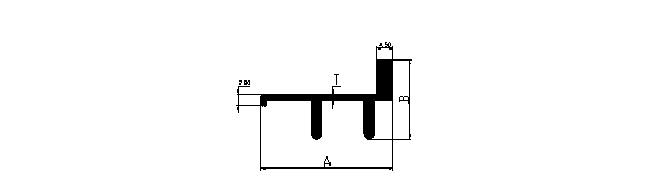Aluminium extruded bus body part