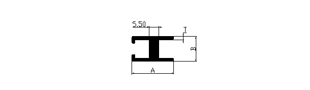 Aluminium extruded bus body part