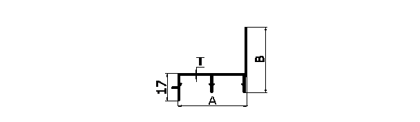 Aluminium extruded F section bus body part