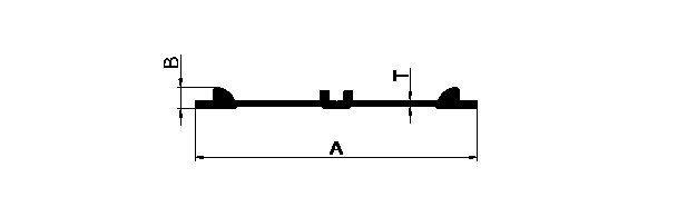 Aluminium Extruded Double Roller Section