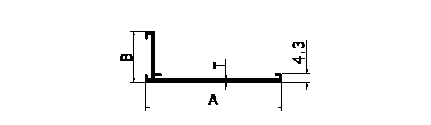 Aluminium extruded L Section