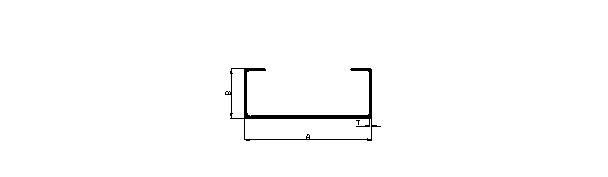 Aluminum extruded C section