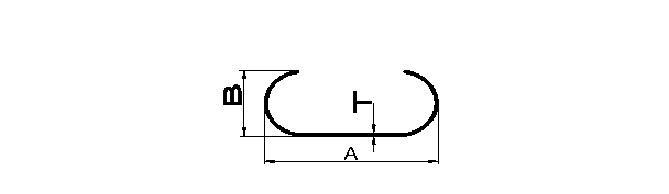 Aluminum extruded C section