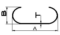 Aluminum extruded C ladder section