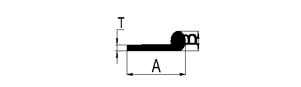 Aluminum extruded hinge