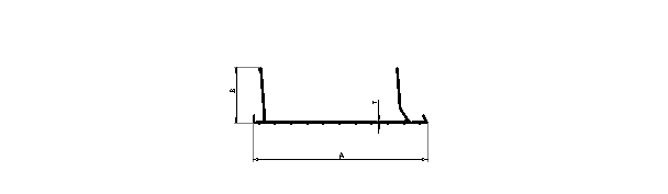 Aluminum extruded ladder step