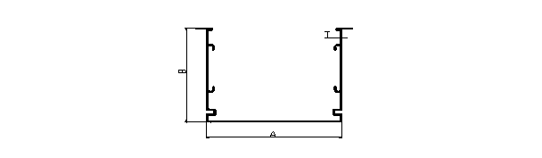 Aluminium extruded Lighting Section