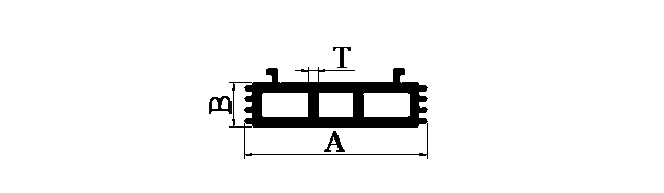 Aluminium extruded Lighting Section