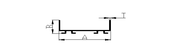 Aluminium extruded Lighting Section