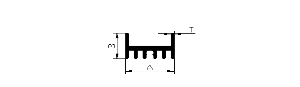 Aluminium extruded Lighting Section