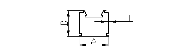 Aluminium extruded Lighting Section