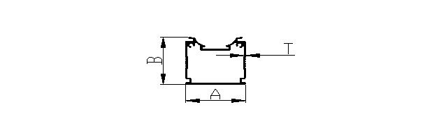 Aluminium extruded Lighting Section