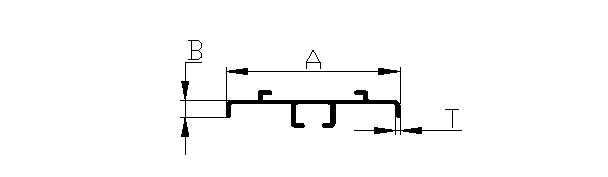 Aluminium extruded Lighting Section