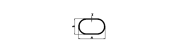 Aluminium extruded Oval Tube