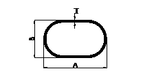 Aluminum extruded electrical oval tube