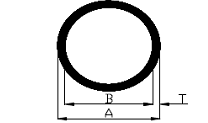 Aluminum extruded round tube