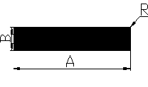 Aluminum extruded solid flat bar