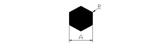 Aluminum extruded hex bar