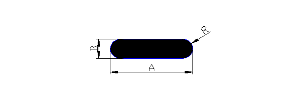 Aluminum extruded Round Edge Flat bar